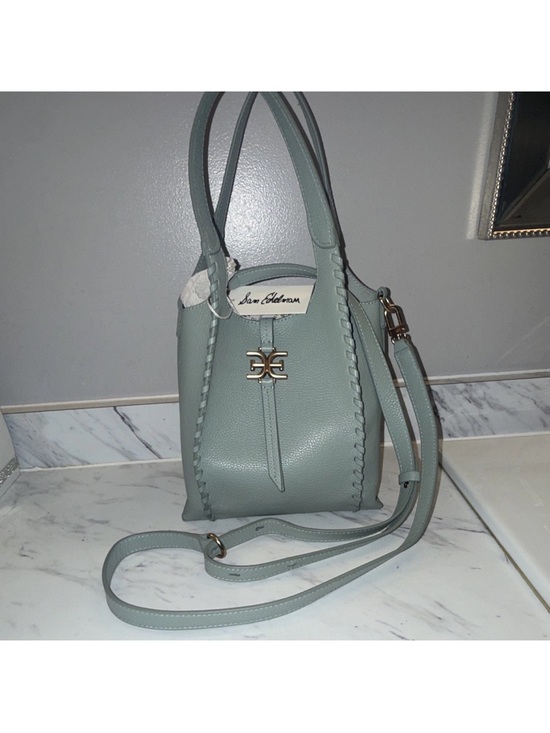 Sam Edelman Handbags - Sam Edelman Sage Green Leather Crossbody Tote